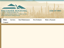 Tablet Screenshot of hallmark-roofing.com